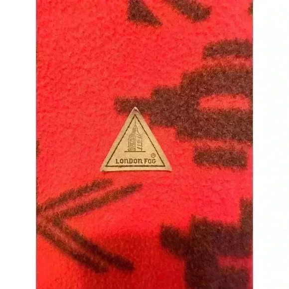 Vintage‎ London Fog Tribal Fleece Zip Up Jacket YOUTH 14-16 Southwestern Punchy - Picture 9 of 10